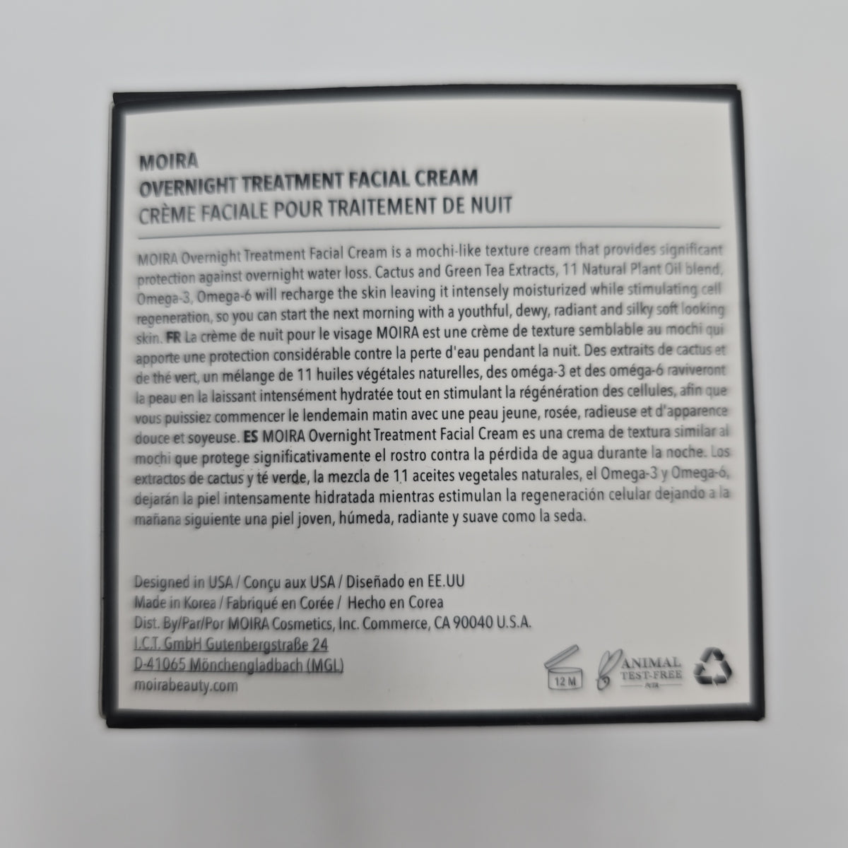 Overnight Treatment Facial Cream--1.764 oz/50g