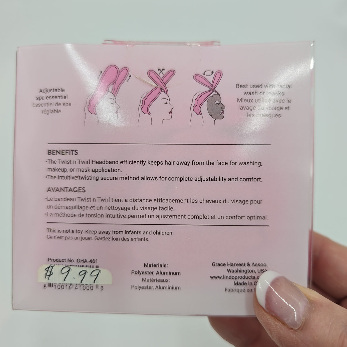 Facewash Headband--Twist-n-Twirl