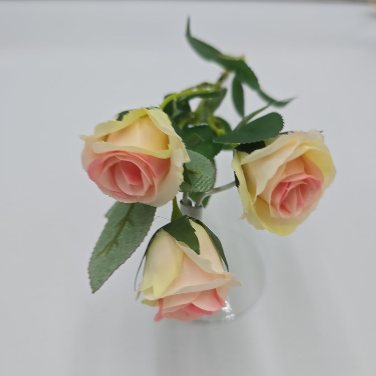 16.5&quot; Rose Cluster  Spray--fsr165-pk/cr