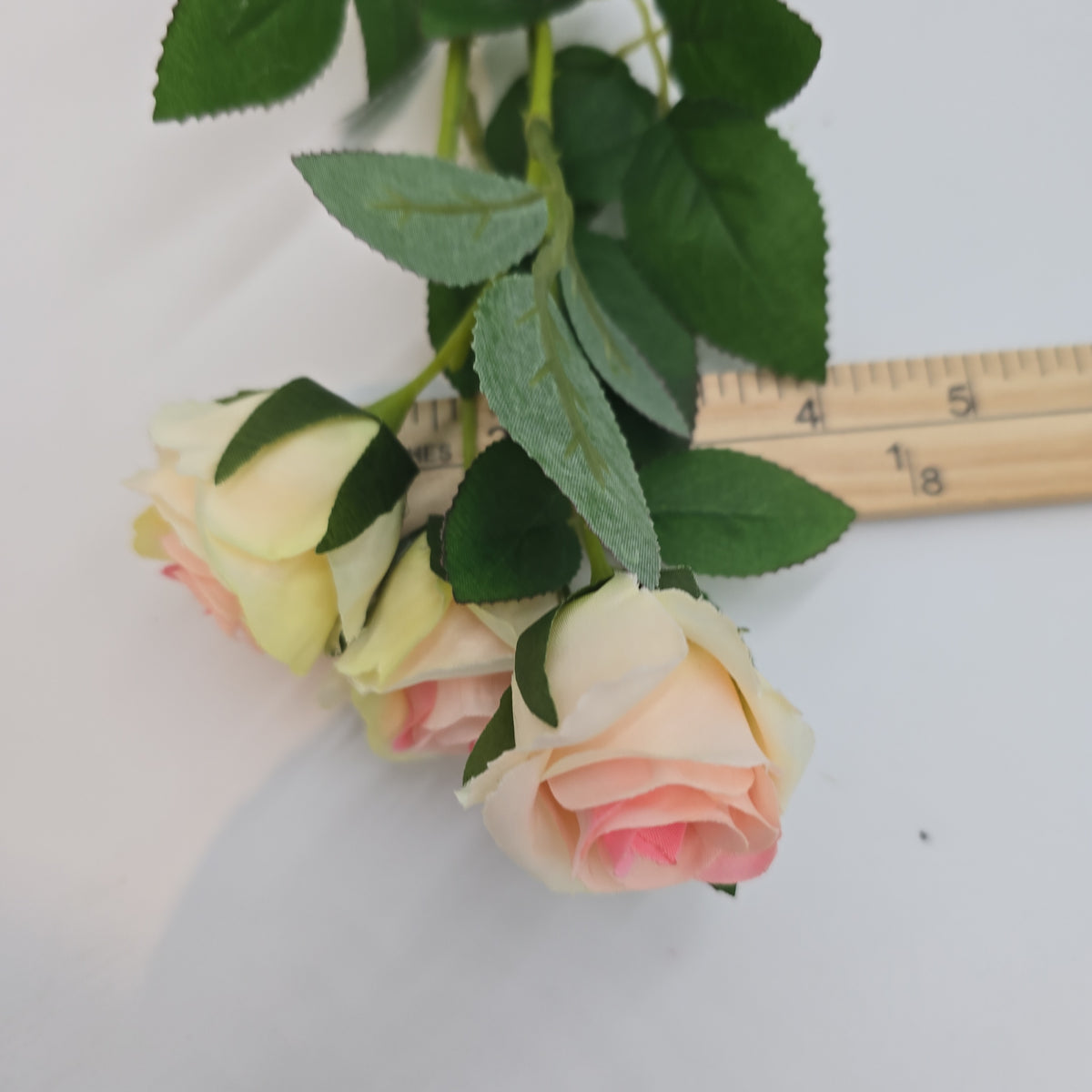 16.5&quot; Rose Cluster  Spray--fsr165-pk/cr