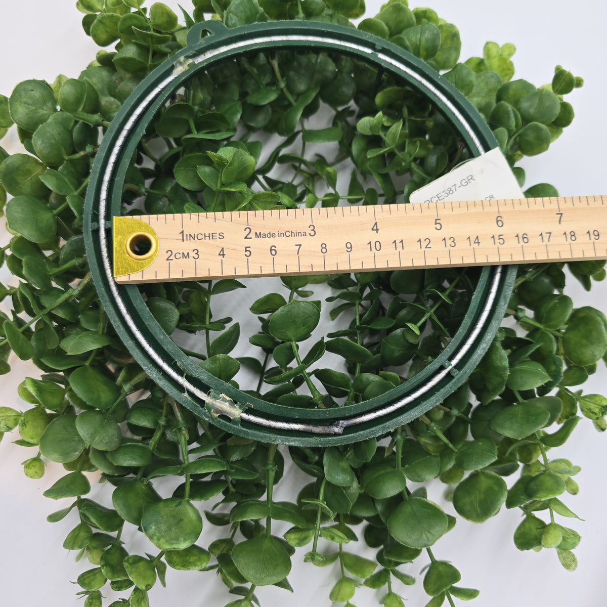 6&quot; eucalyptus wreath--pce387-gr