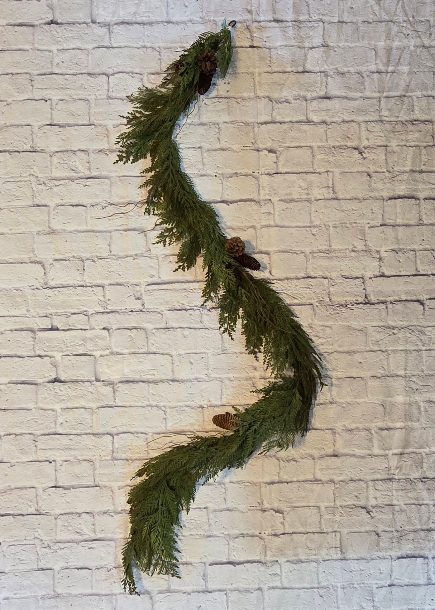 6ft Flocked Incense Cedar Garland--#137808