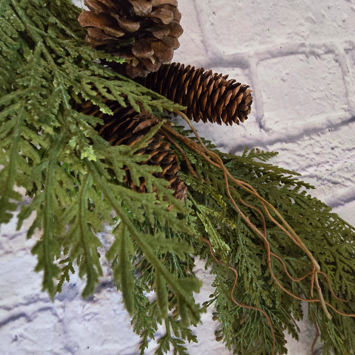 6ft Flocked Incense Cedar Garland--#137808