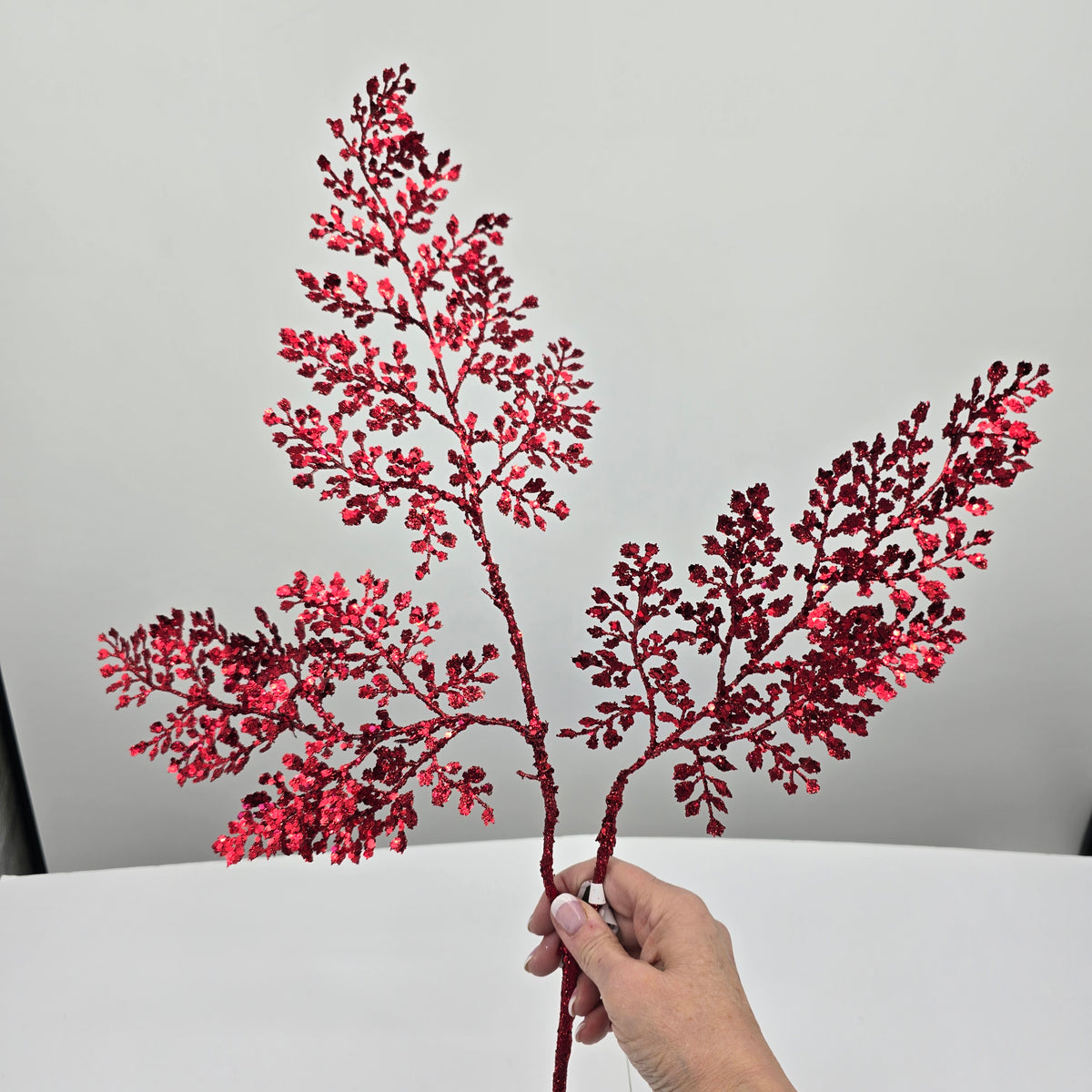 24&quot; Sequin Fern Spray--#xar548