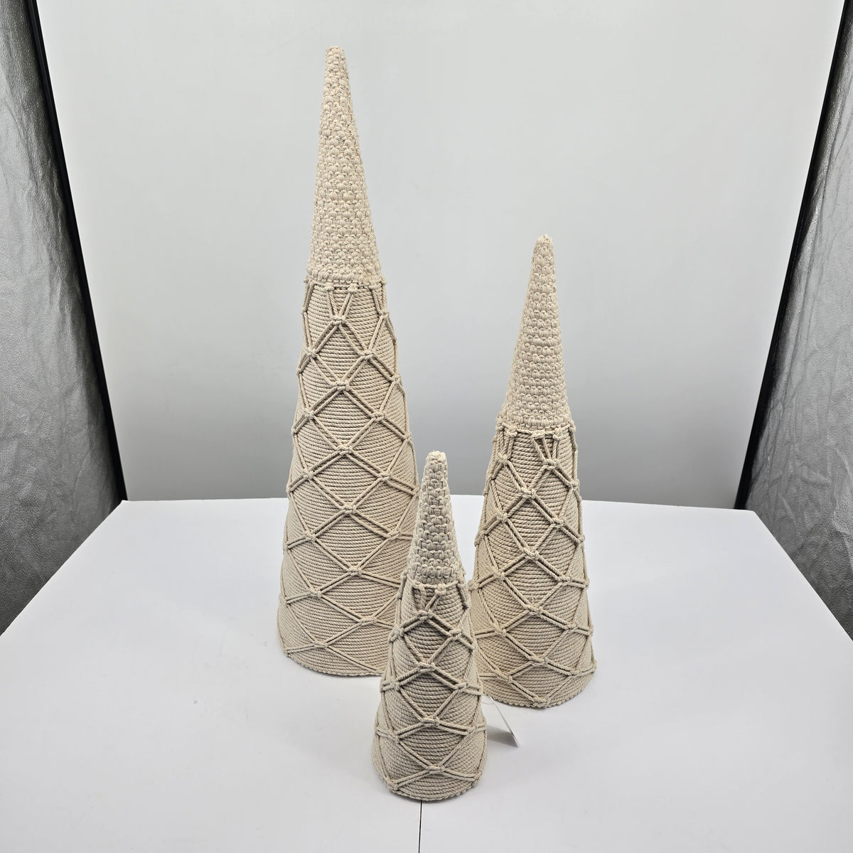 Hemp Cord Tree Topiary--#xau026