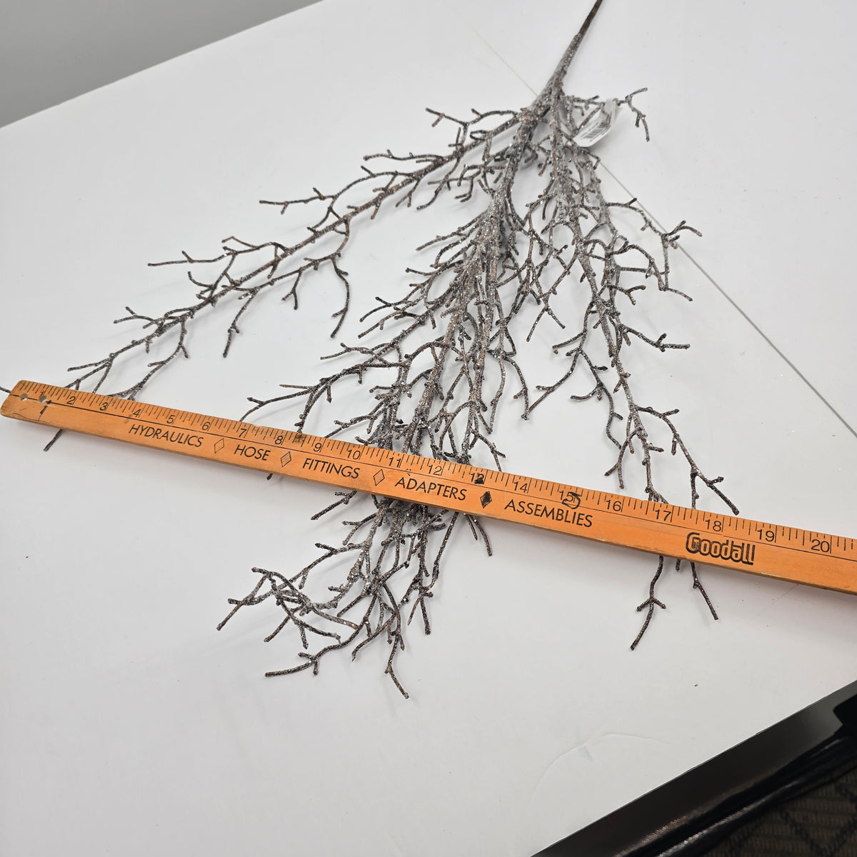 34&quot; Glitter Twig Spray--#xar556