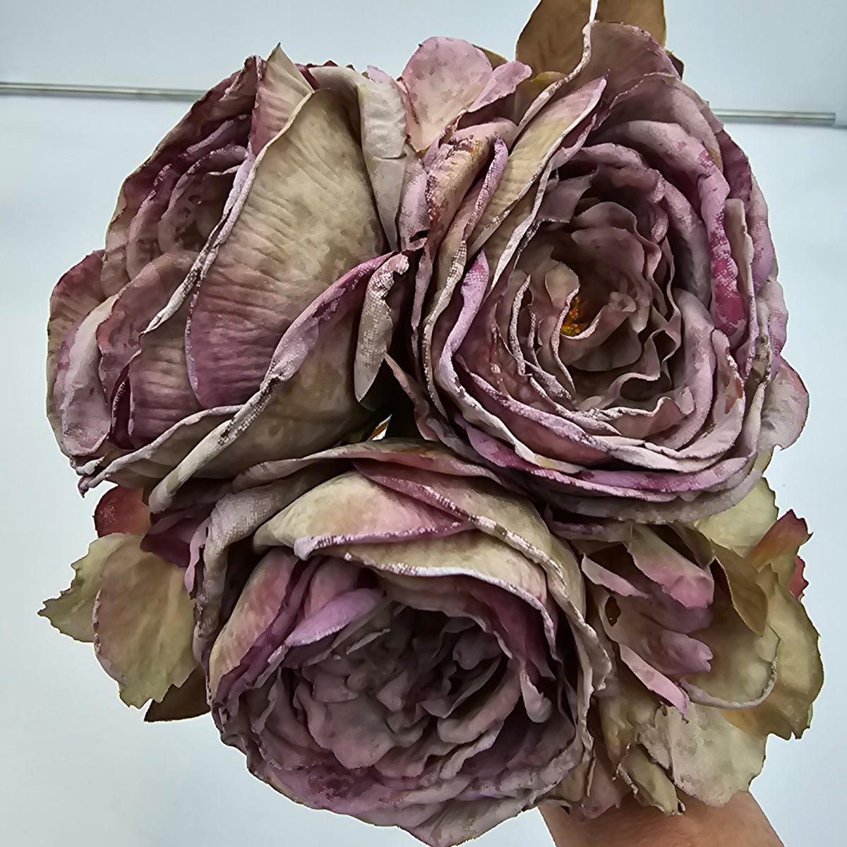 Rose/Hyd Bouquet-11&quot; #fbq002