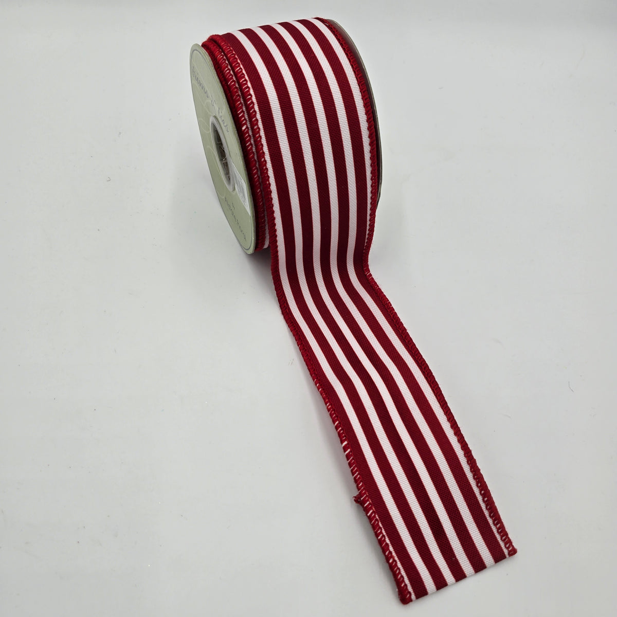 2.5&quot; Striped Ribbon--#rw2209-re/wh