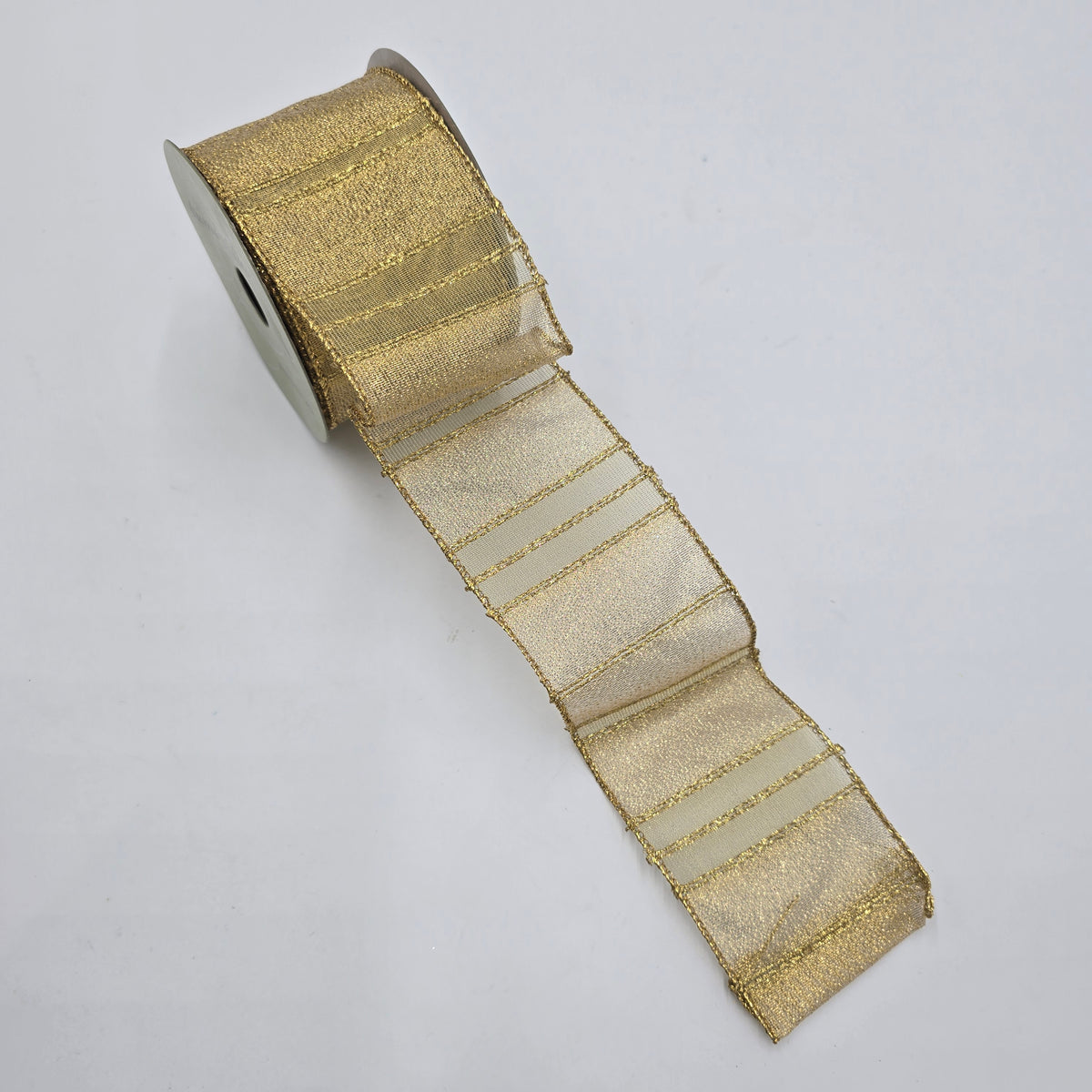 2.5&quot; Sparkle Mesh Ribbon--#re1001-go