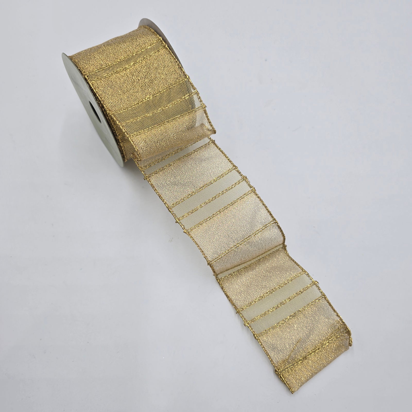 2.5" Sparkle Mesh Ribbon--#re1001-go