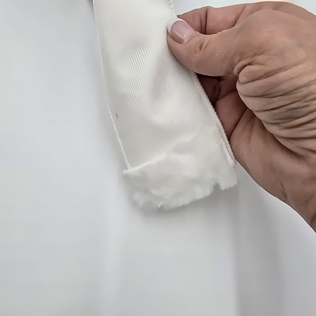 2.5&quot; Fur Ribbon--#rw0037-wh