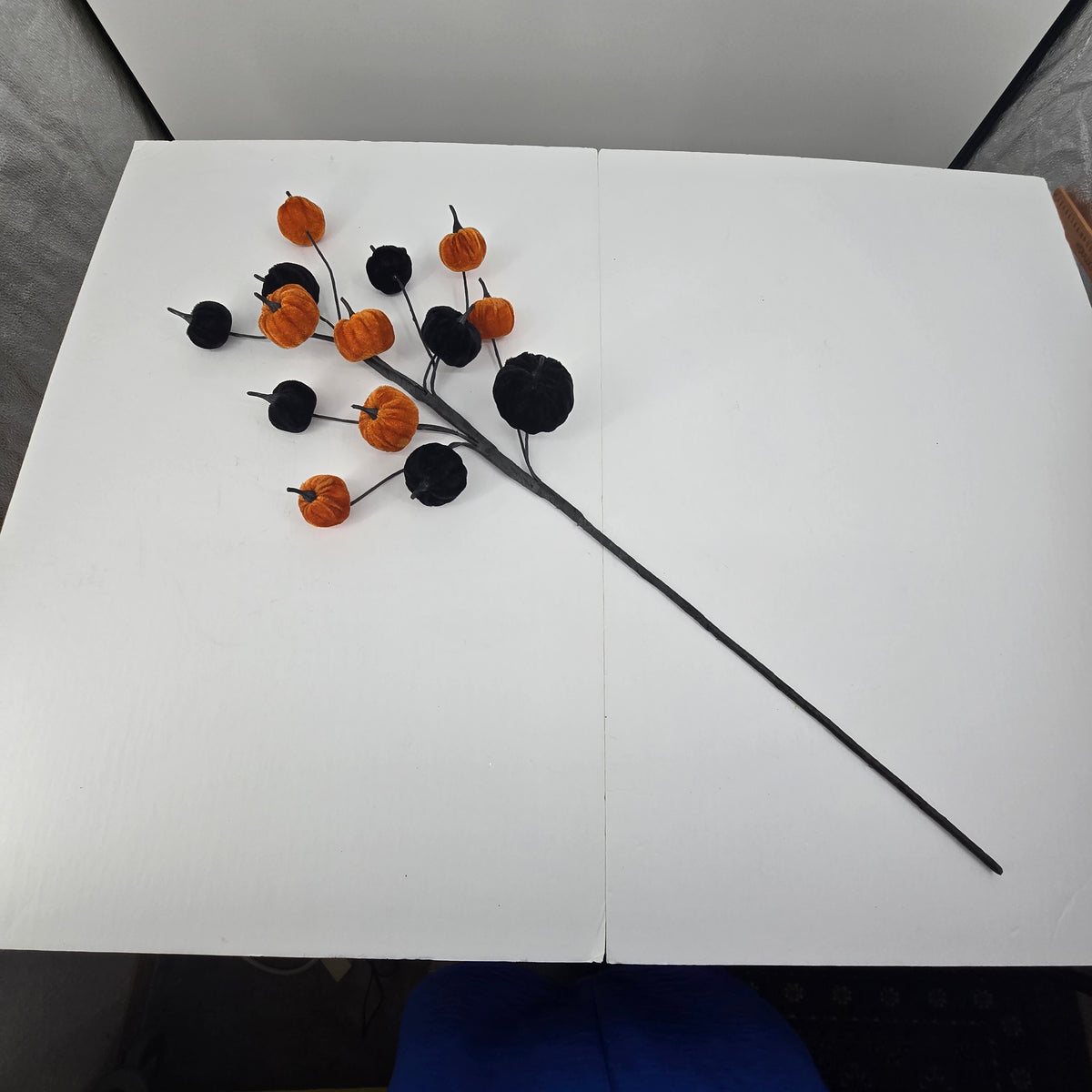 30&quot; Velvet Pumpkin Spray--#afs118