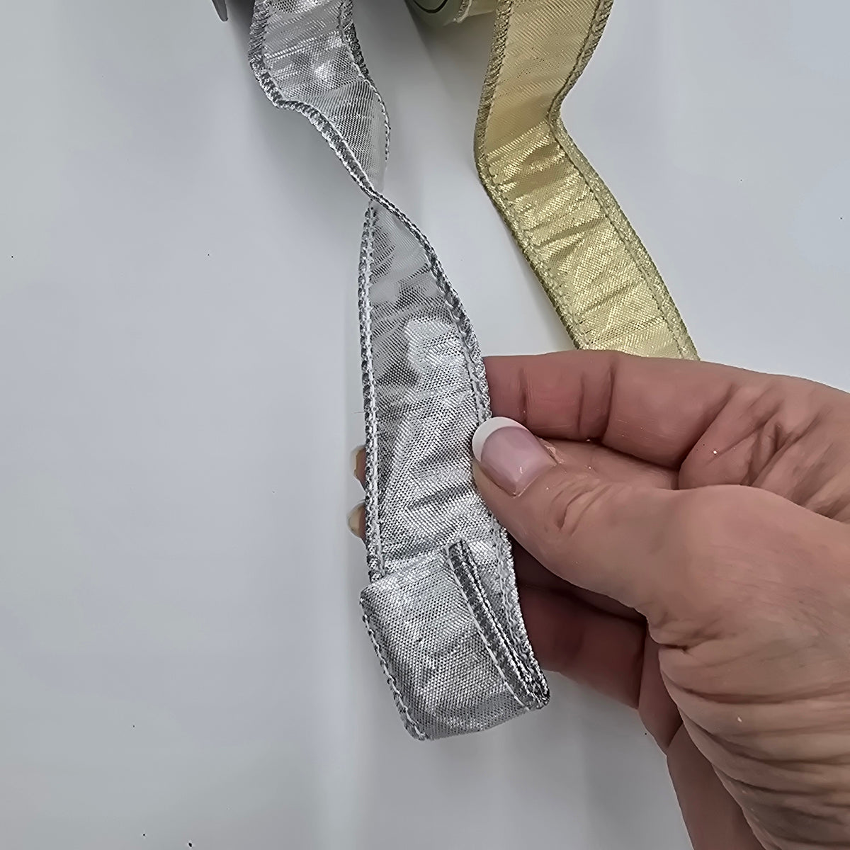 1.5&quot; met dupioni ribbon--#rm0825