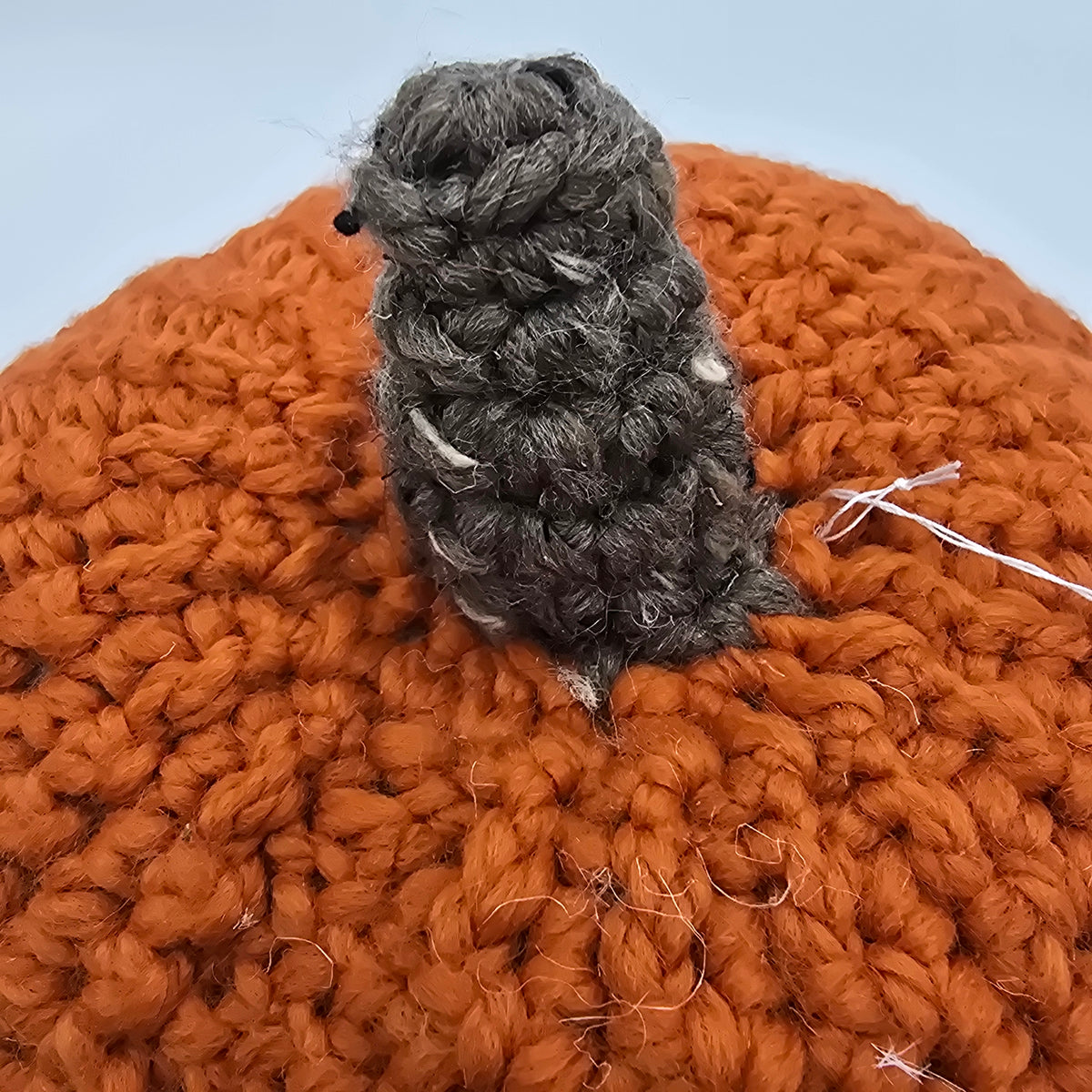 Lg Handmade Pumpkin/Orange #3--Crochet