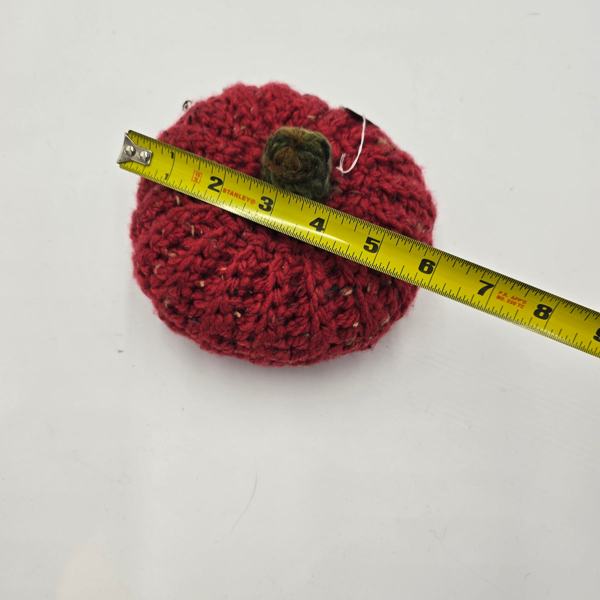 Med Handmade Pumpkin/Cranberry #12--Crochet