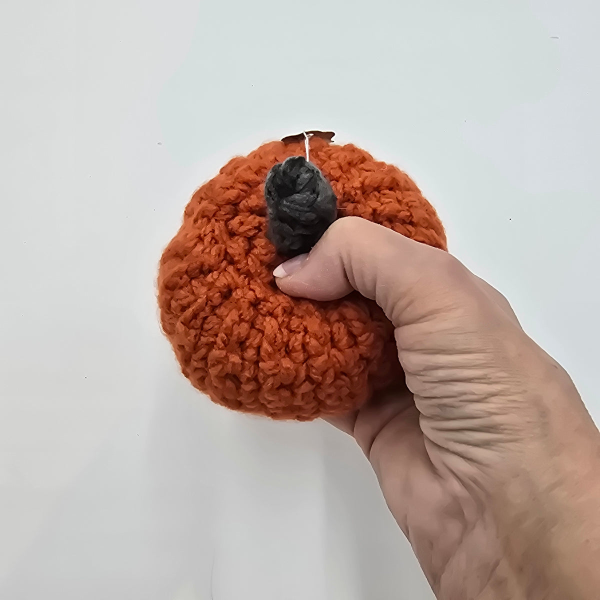 Sm Handmade Pumpkin/Orange #29--Crochet