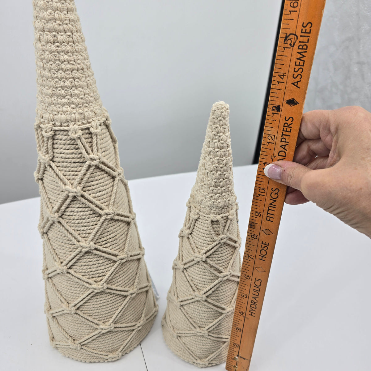 Hemp Cord Tree Topiary--#xau026