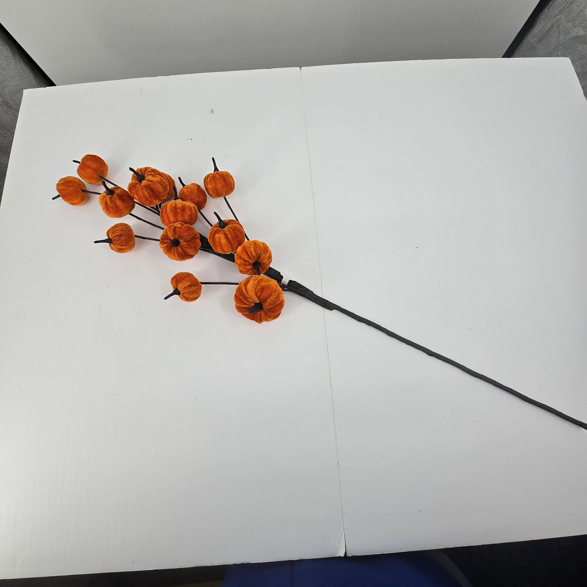 30&quot; Velvet Pumpkin Spray--#afs118