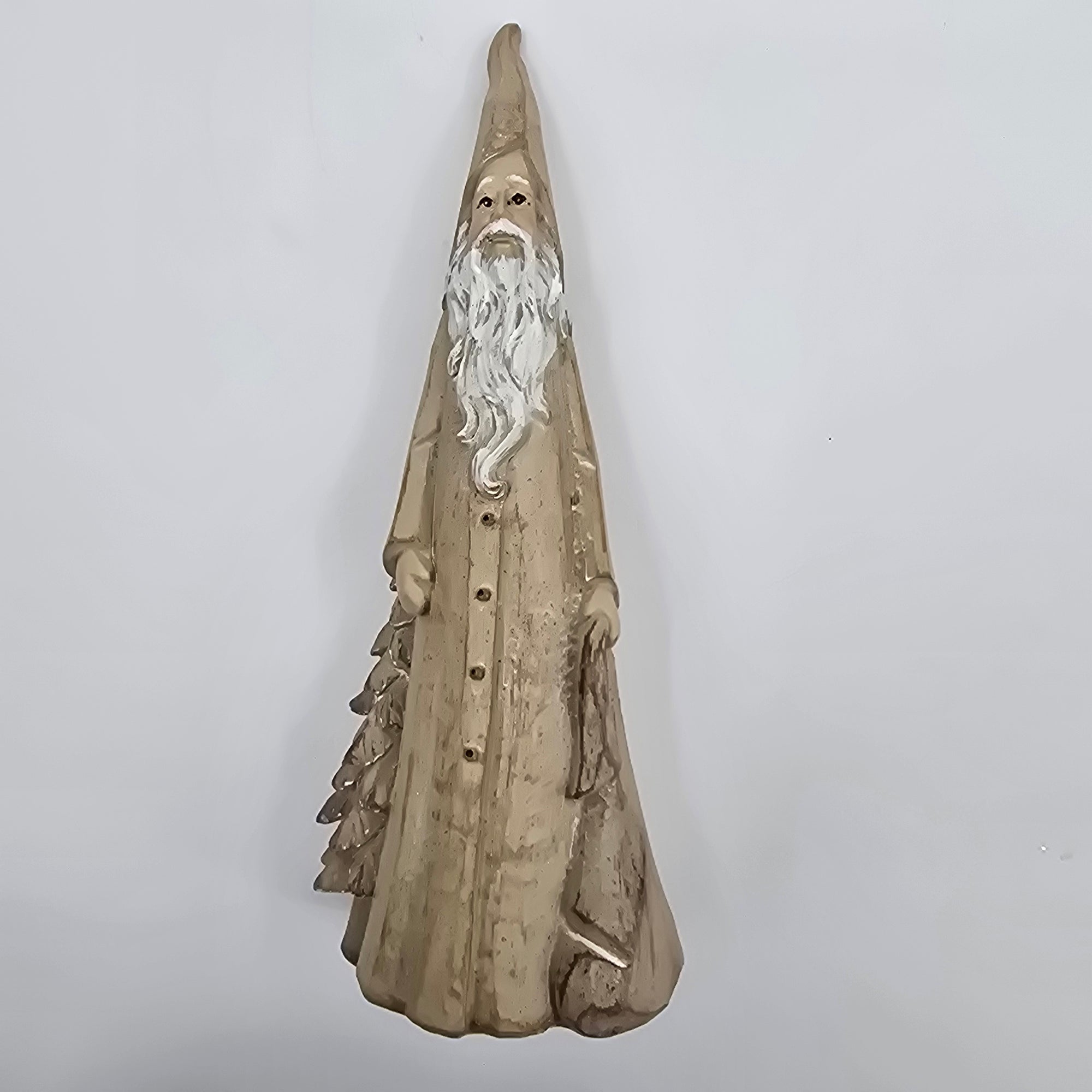 10" Wood-look Santa--#xss418