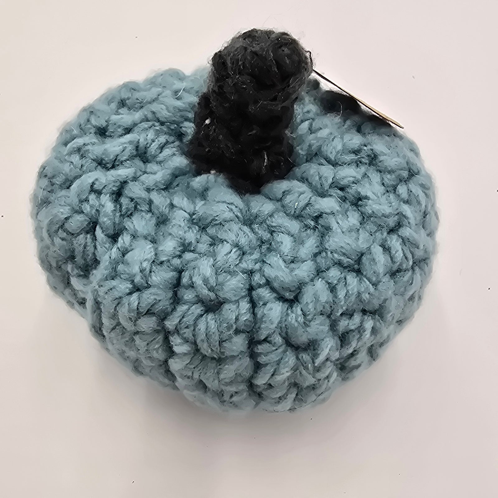 Sm Handmade Pumpkin/Blue #27--Crochet