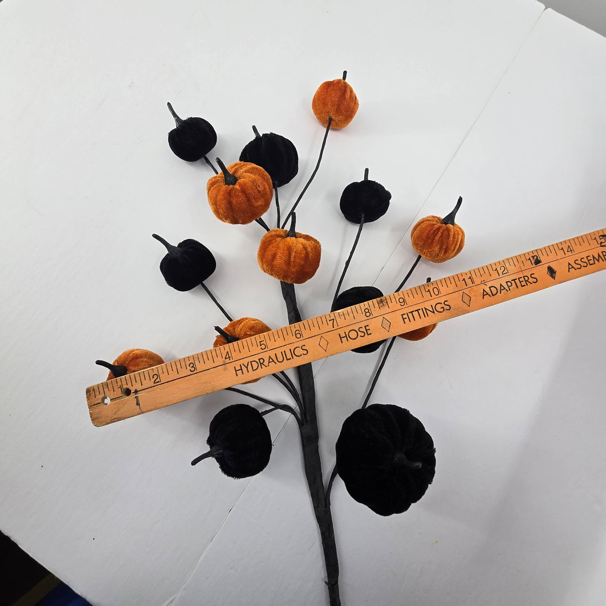 30&quot; Velvet Pumpkin Spray--#afs118