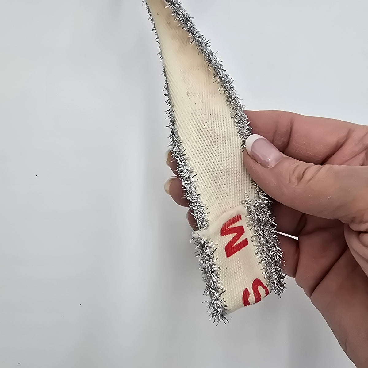 1.5&quot; Merry Christmas Twill Ribbon-Tinsel Edge--#rw2753-cr/re