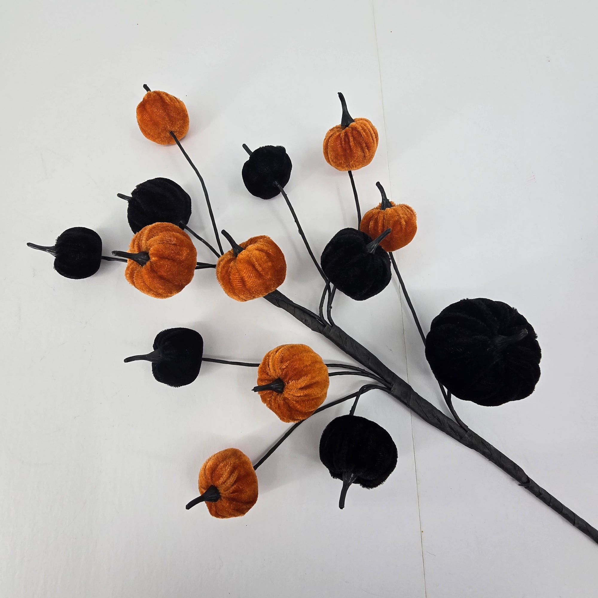 30" Velvet Pumpkin Spray--#afs118
