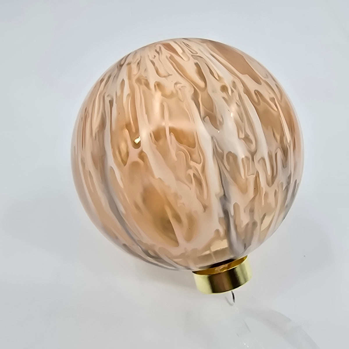 4&quot; Glass Ball Orn/Swirl--#xgm152