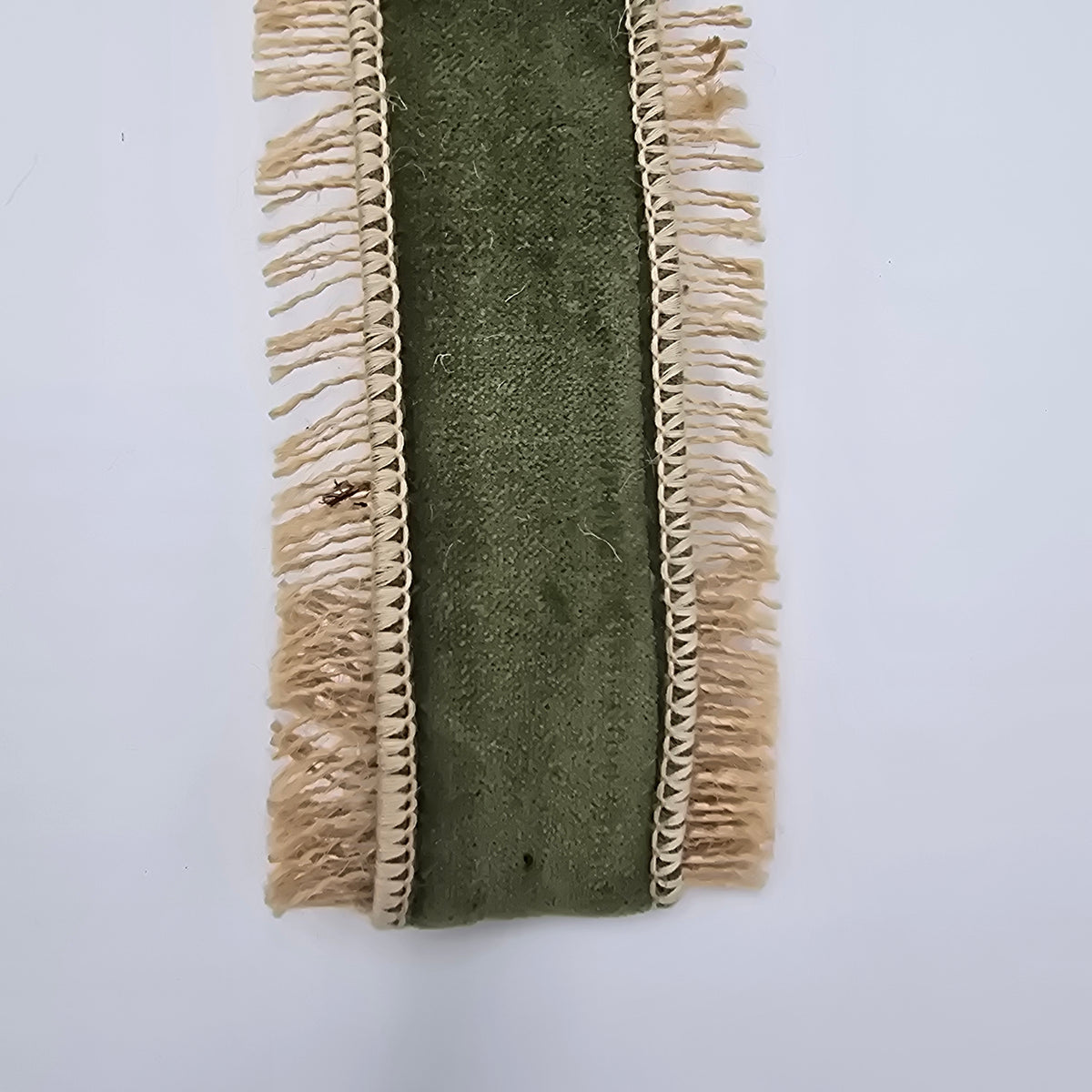 2.5&quot; Jute Fringe/Velvet Ribbon--#rv2738-gr