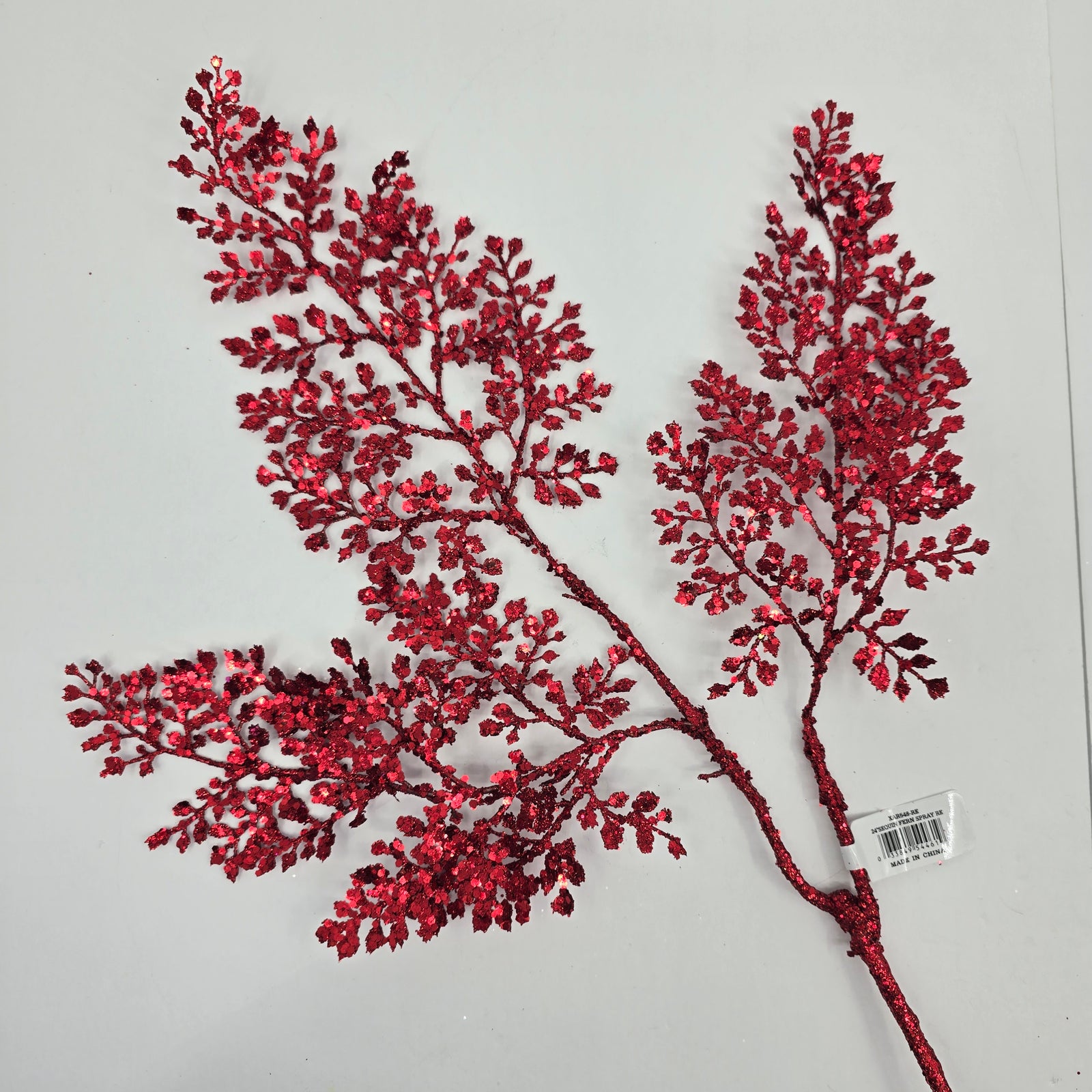 24" Sequin Fern Spray--#xar548