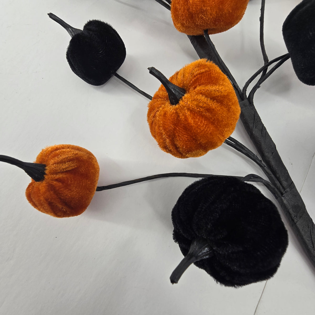 30&quot; Velvet Pumpkin Spray--#afs118