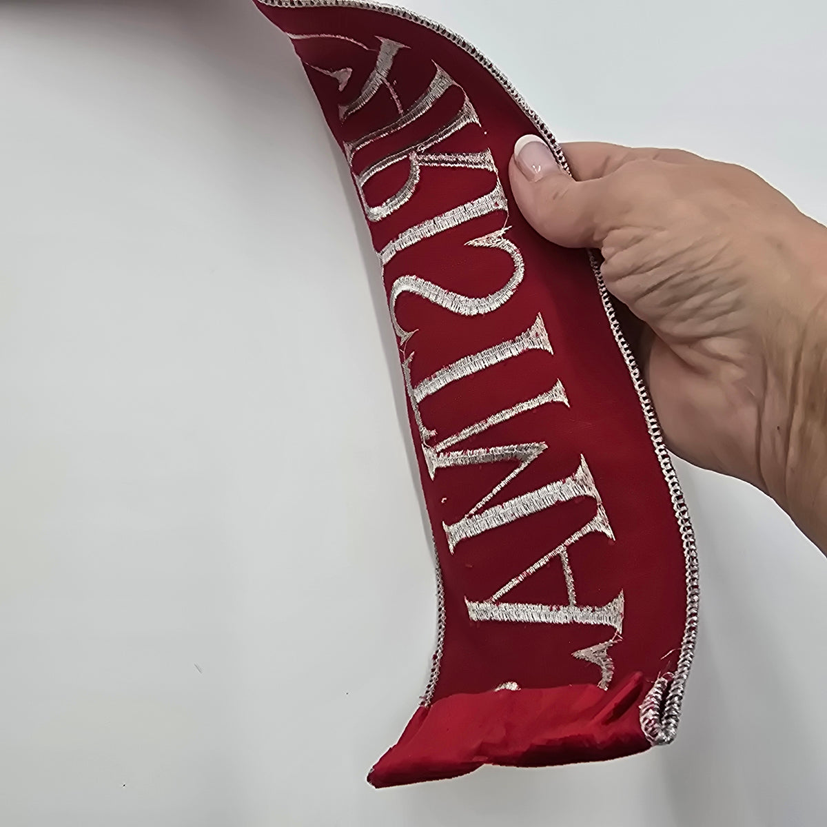 4&quot; Merry Christmas Velvet Ribbon--#rv3324