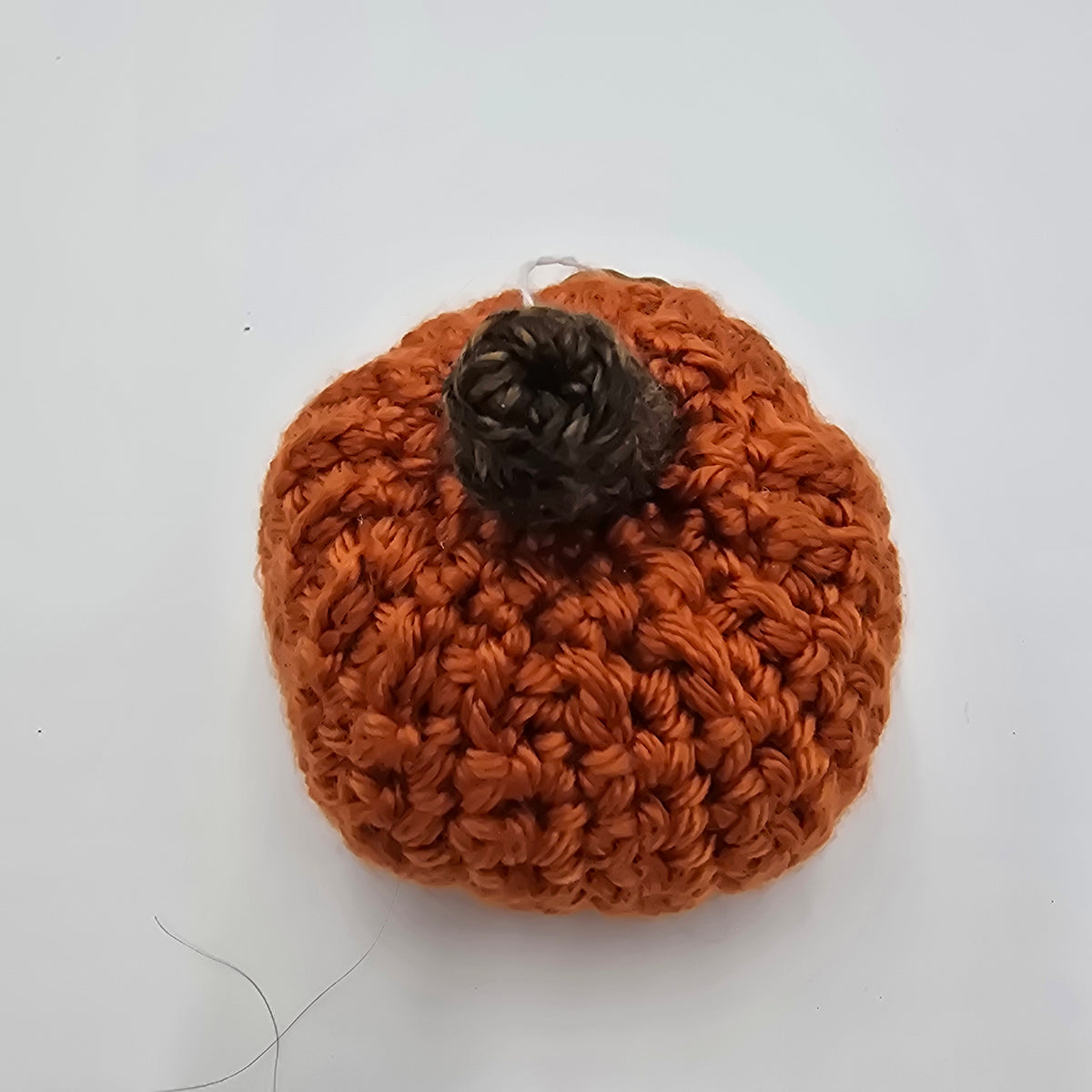 Mini Handmade Pumpkin/Orange #42--Crochet
