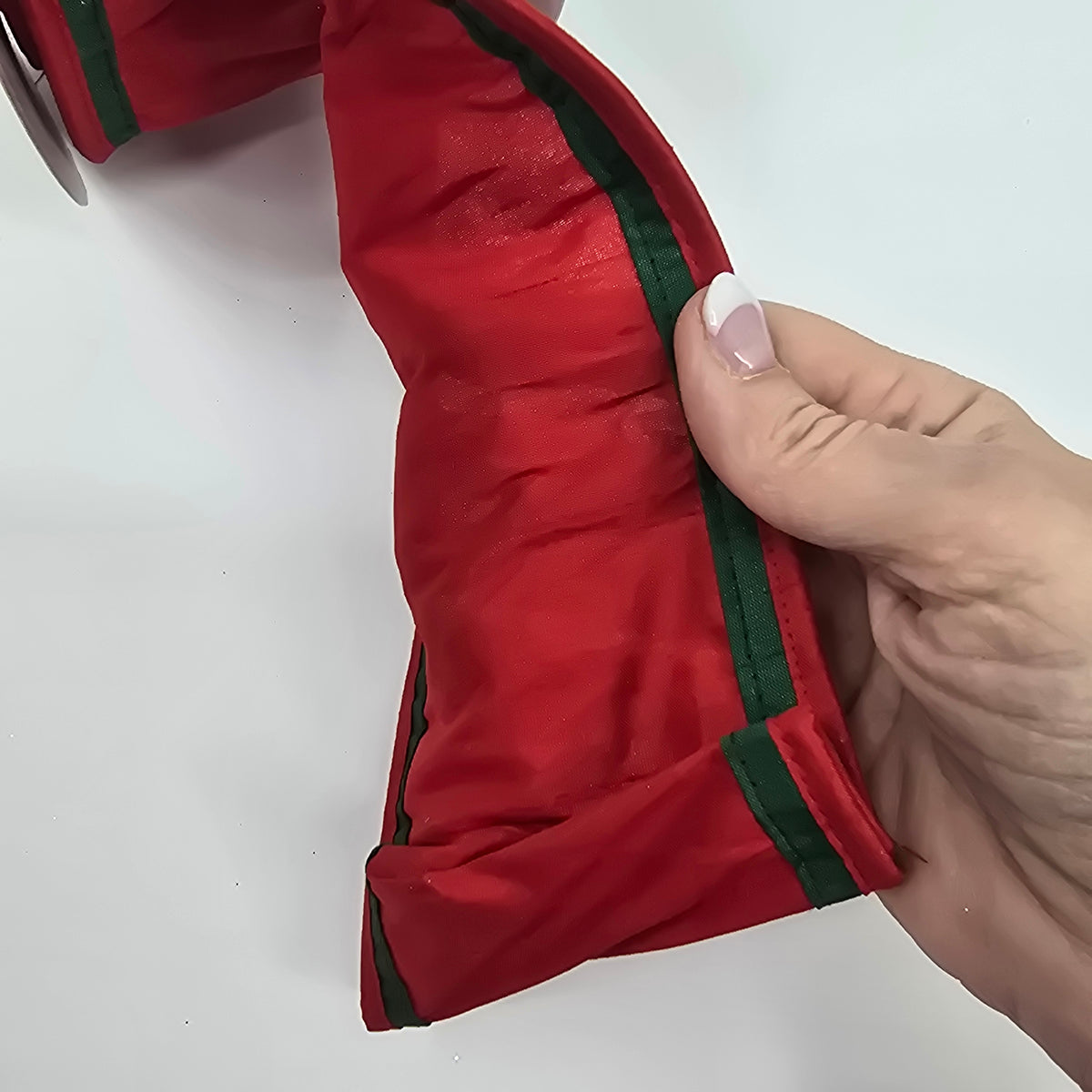 4&quot; Dupioni  Ribbon--#rw2214-re/gr