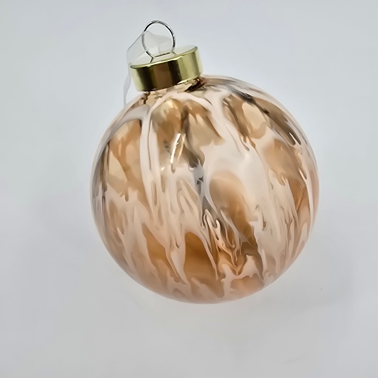 4" Glass Ball Orn/Swirl--#xgm152