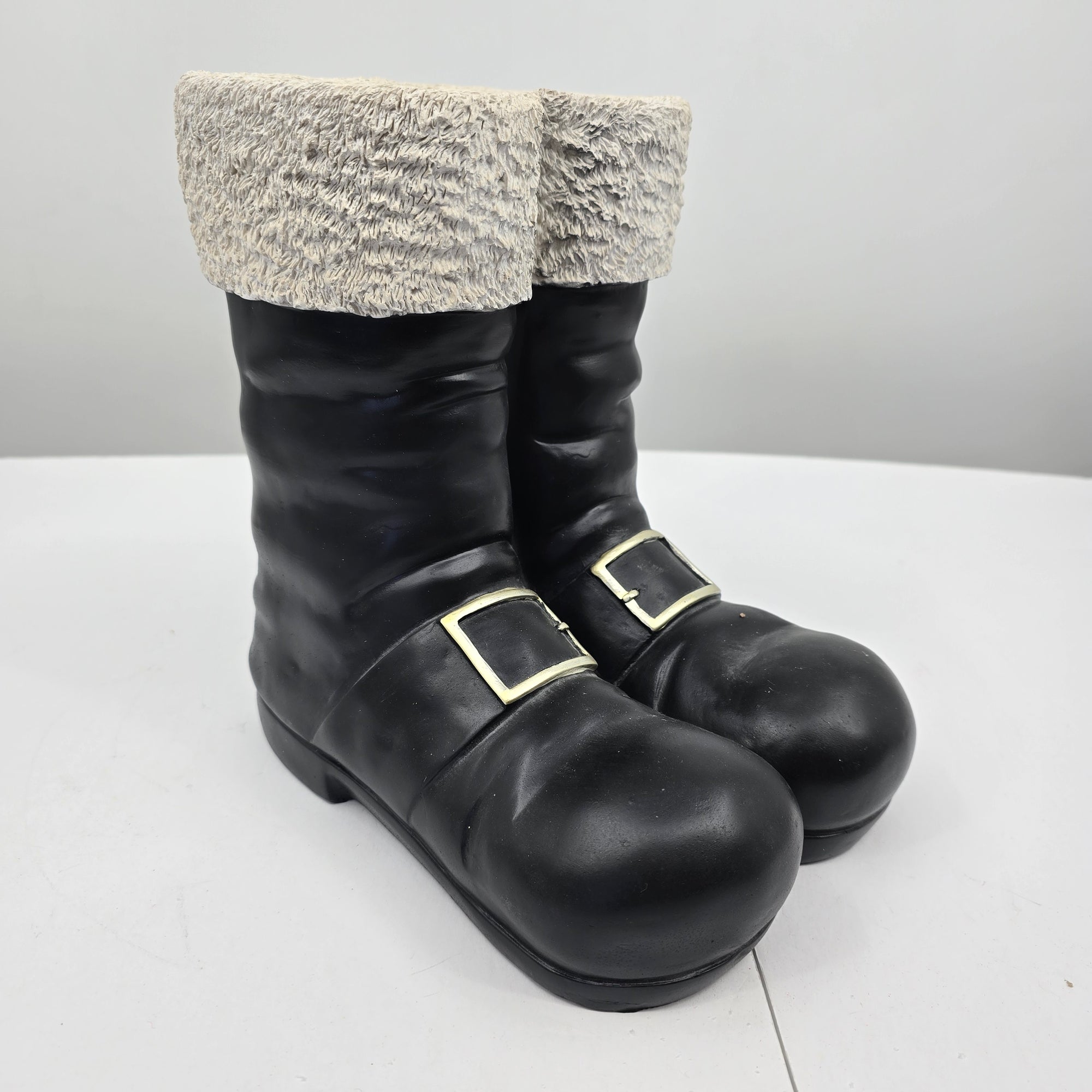 11" Black Santa Boots-#xac702