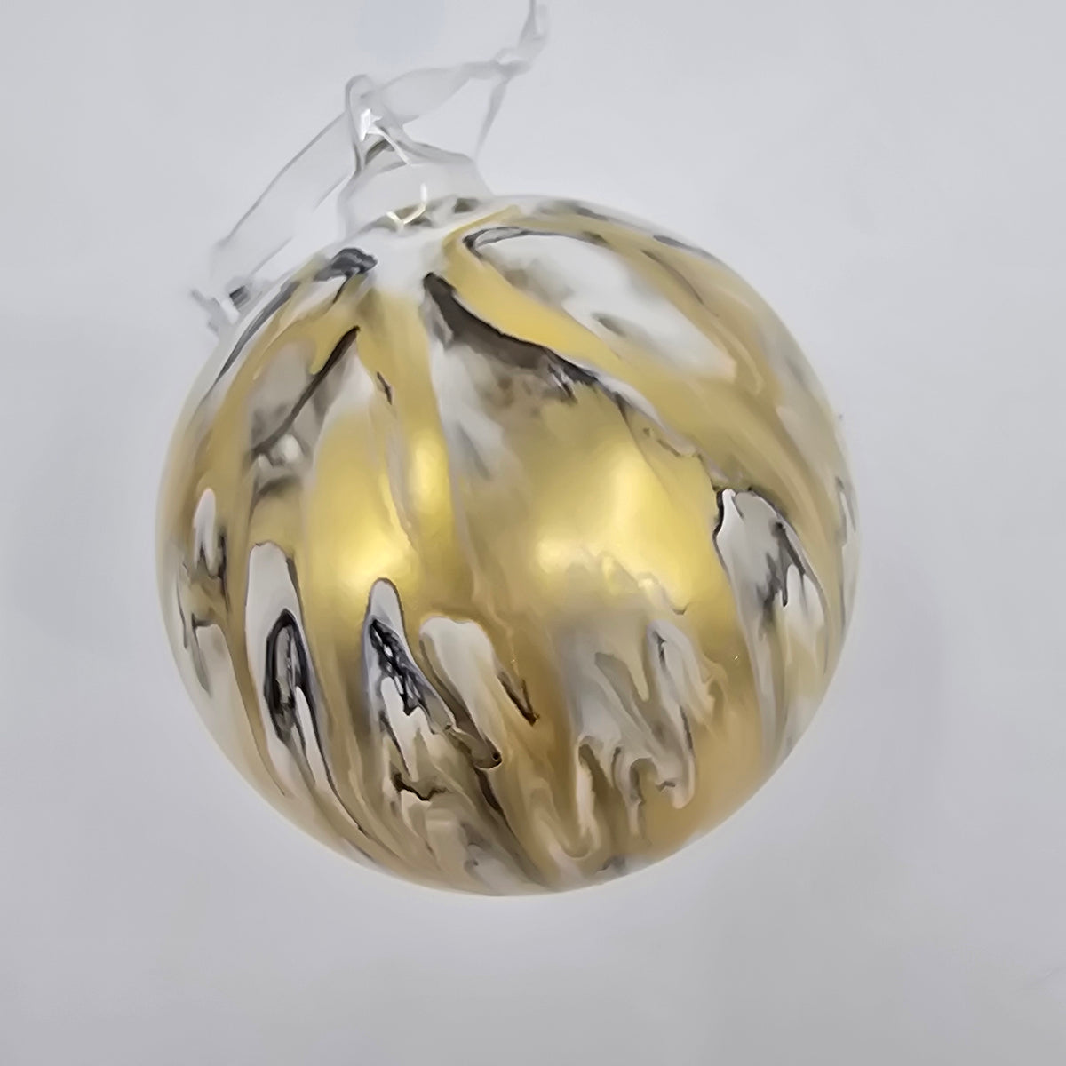 4&quot; Glass Ball Orn/Swirl--#xgm274