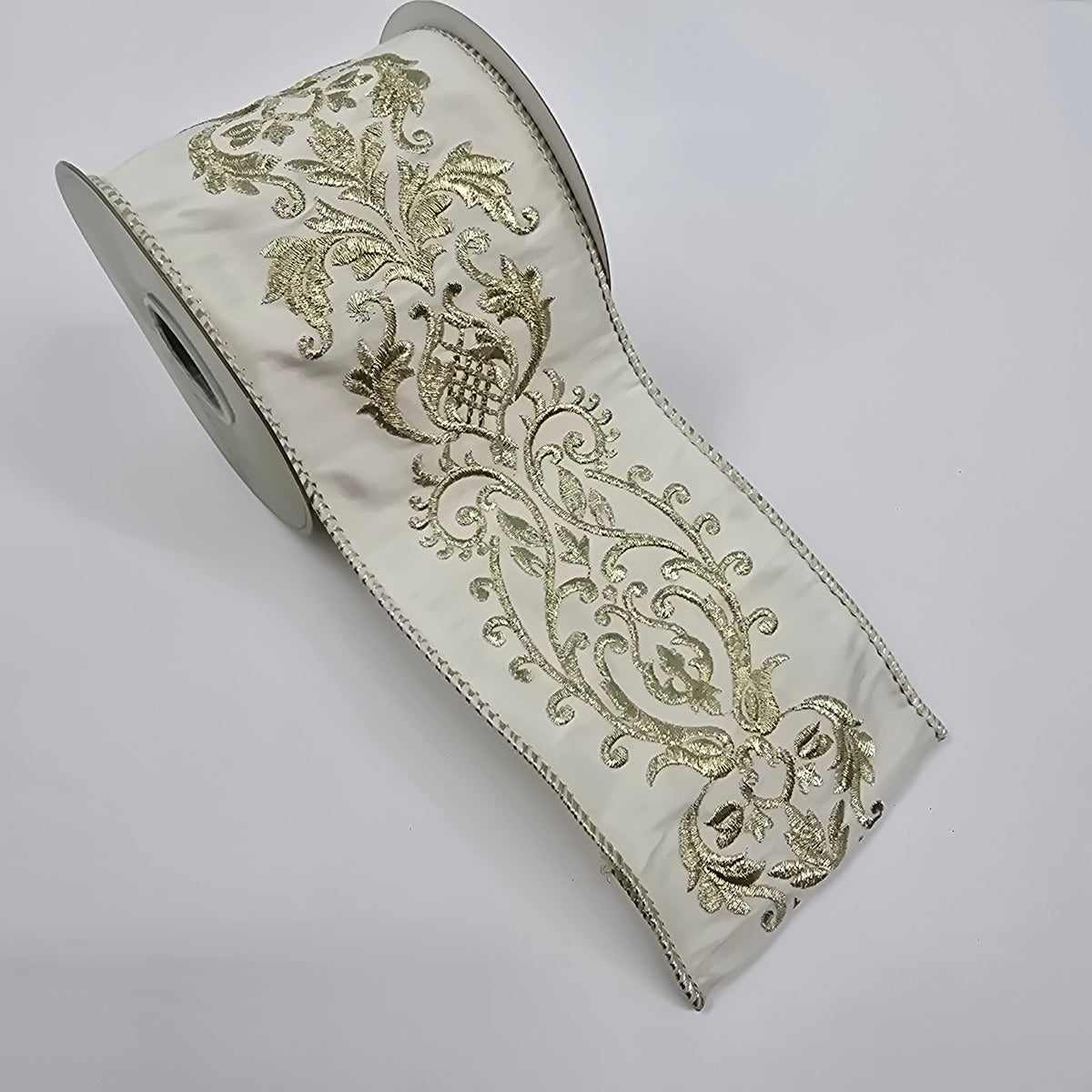4&quot; damask ribbon--#rw1904