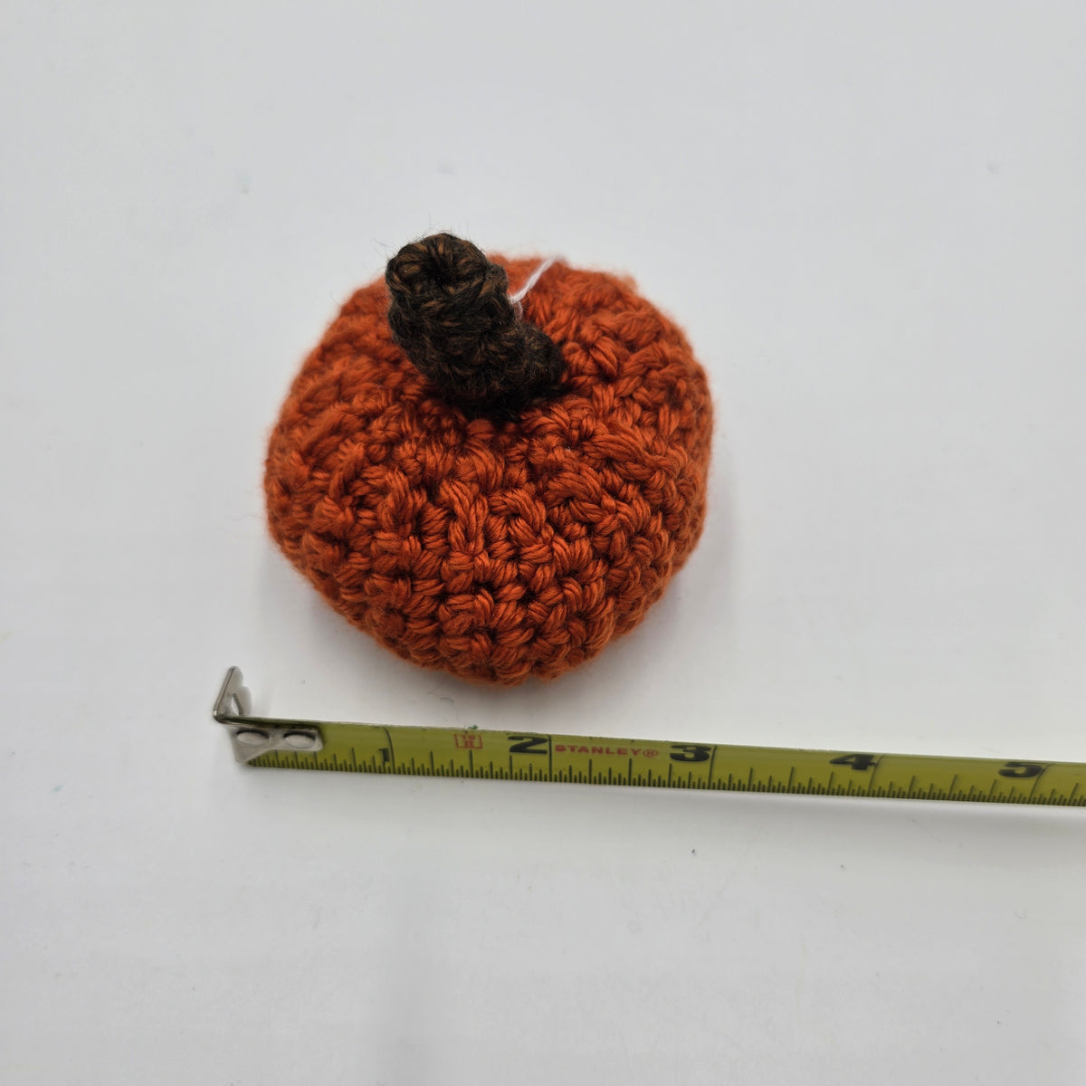 Mini Handmade Pumpkin/Orange #42--Crochet