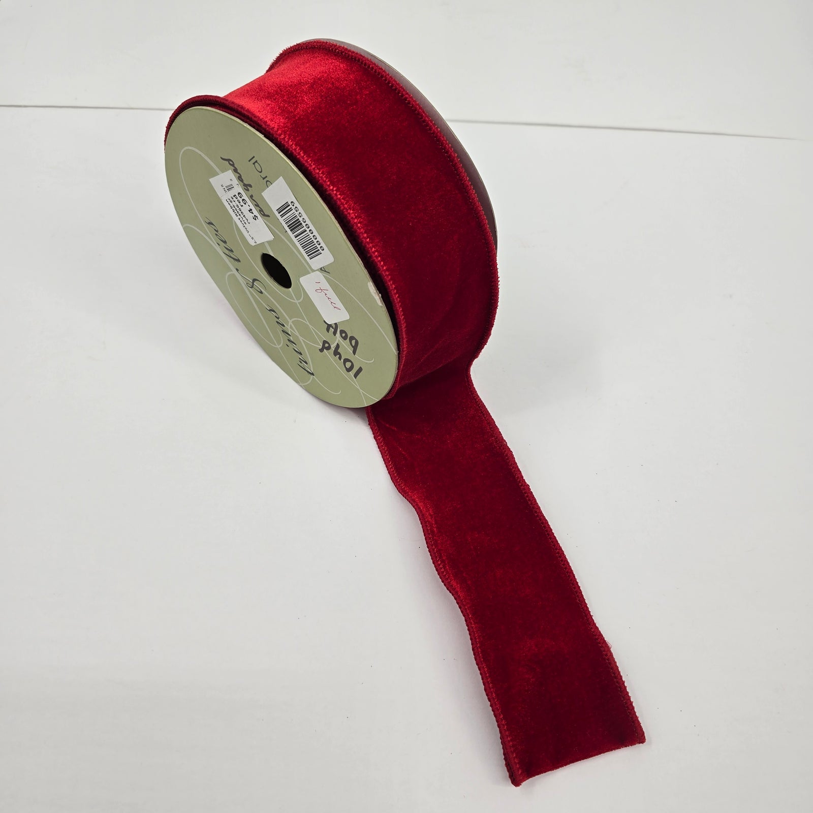 2.5" Red Velvet ribbon--#rv4966