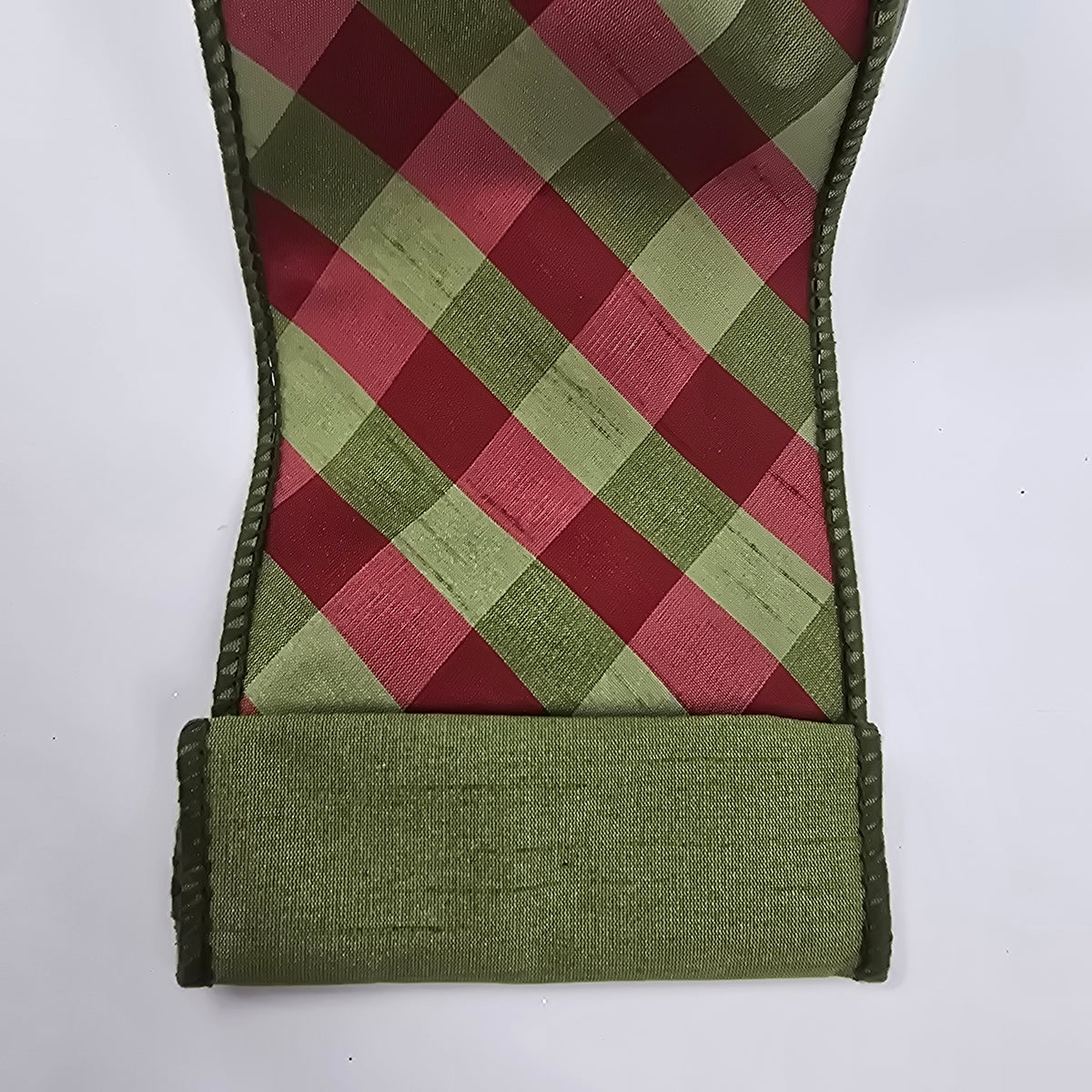 4&quot; Check Dupione Ribbon--#rw2428