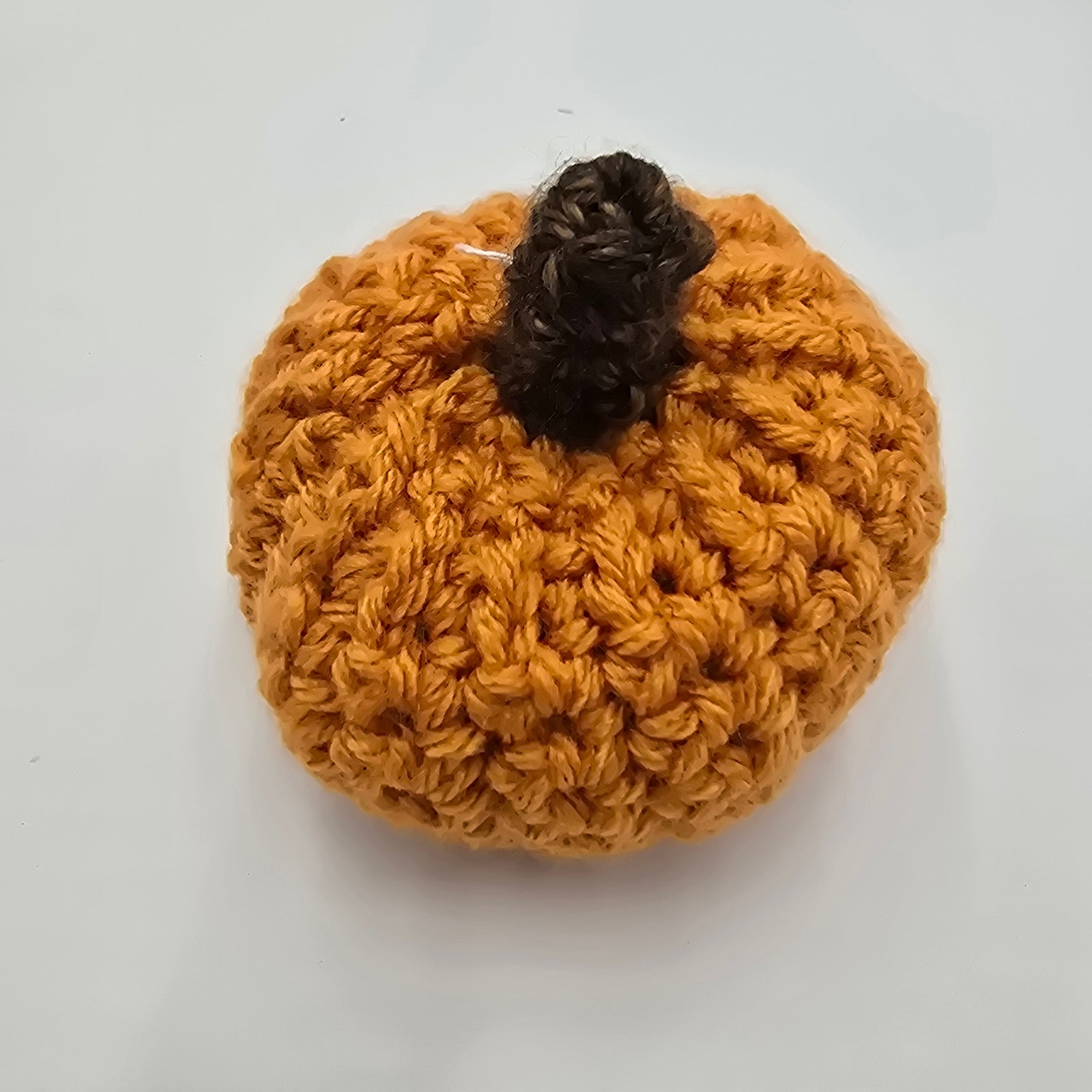 Mini Handmade Pumpkin/Lite Orange #45--Crochet