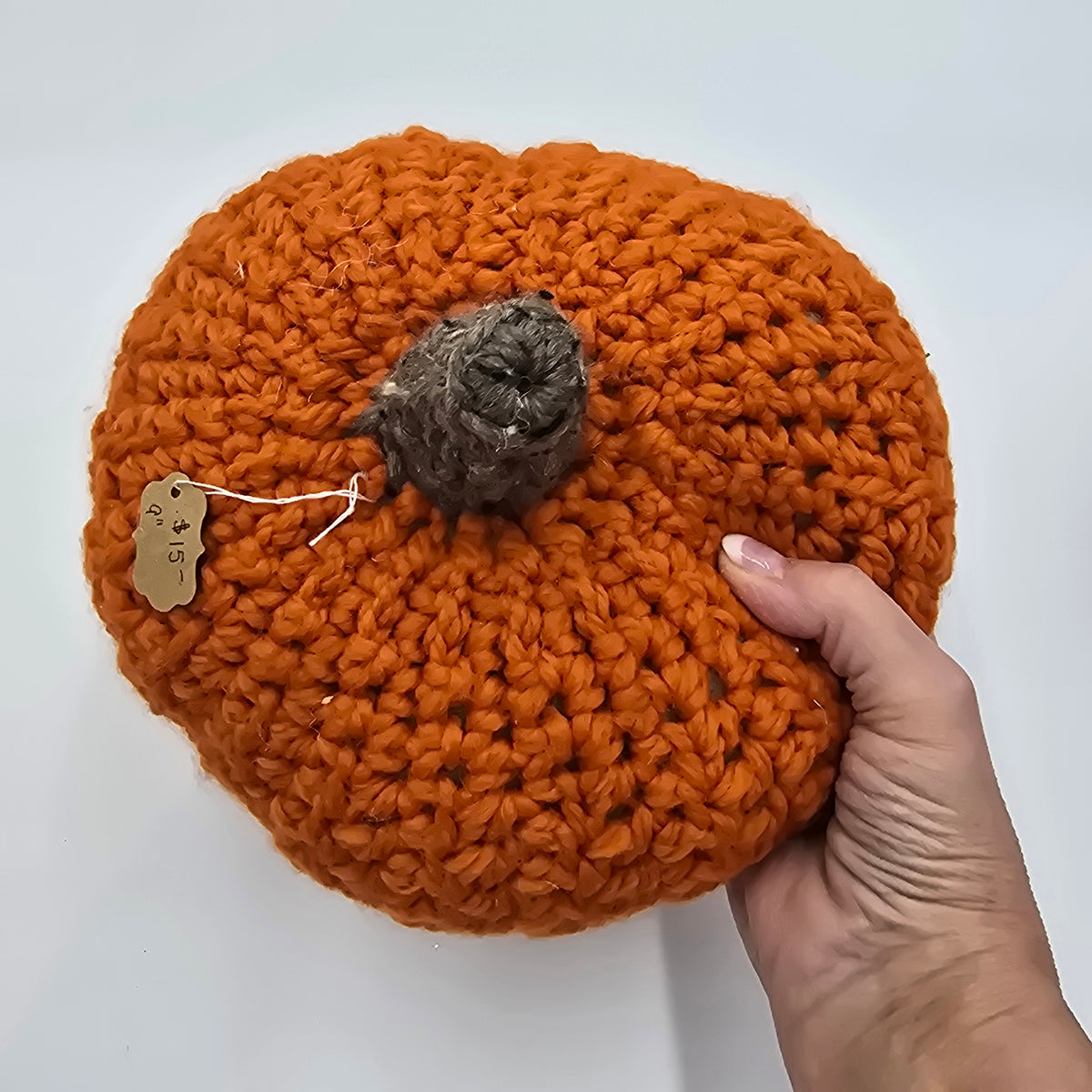 Lg Handmade Pumpkin/Orange #3--Crochet