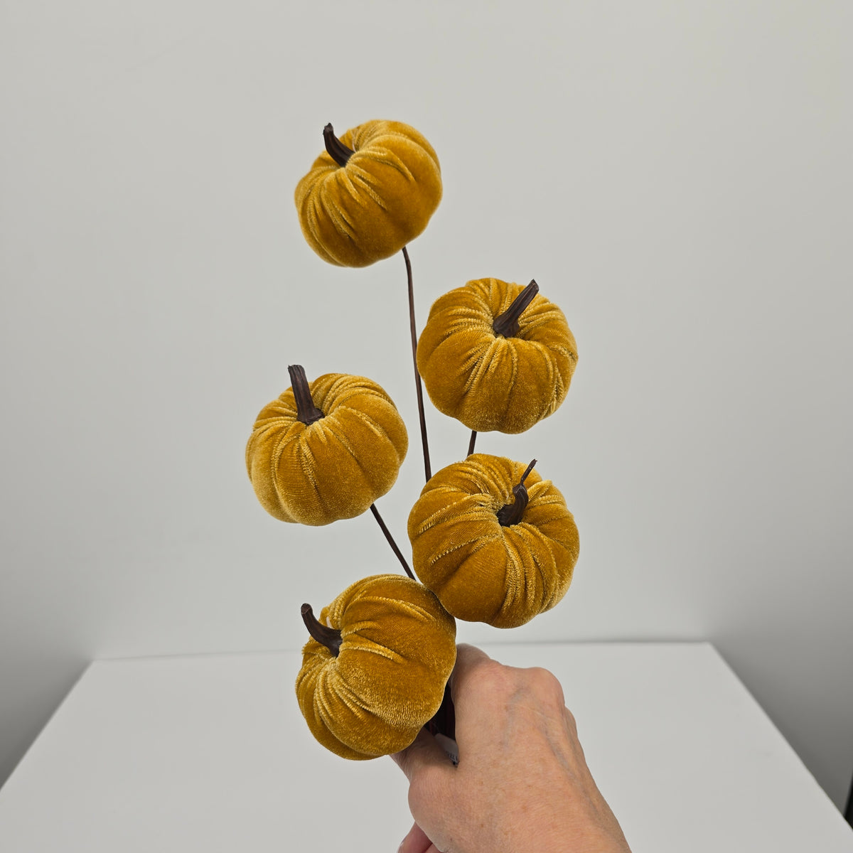 24&quot; Velvet Pumpkin Spray--#vsp120
