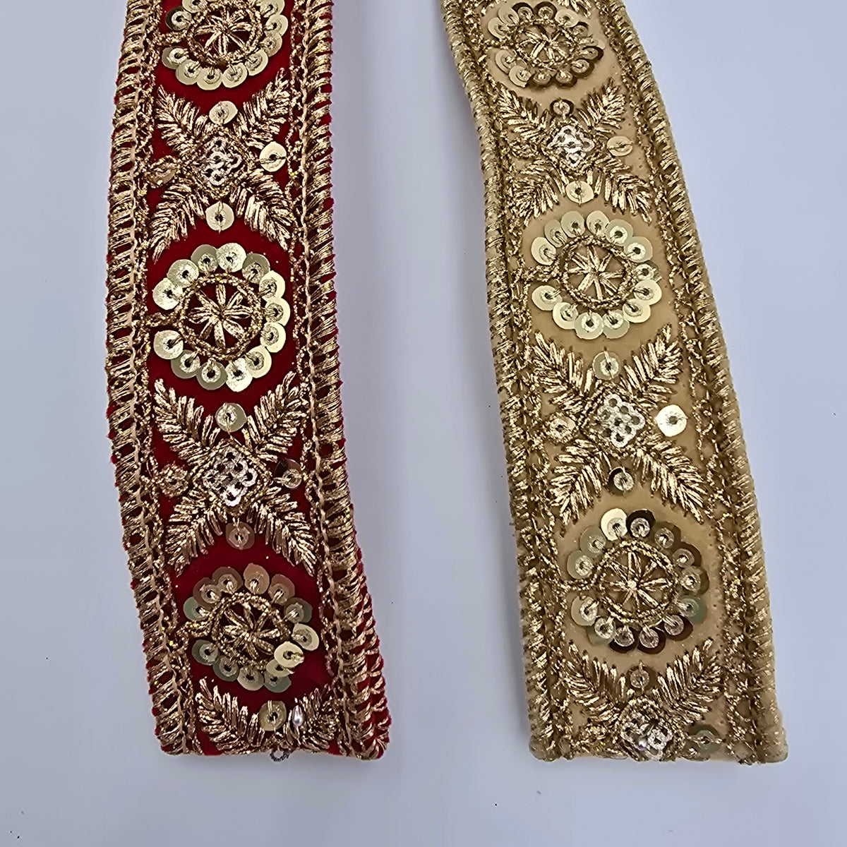 1.5&quot; Jewel Trim Velvet Ribbon--#rv2734