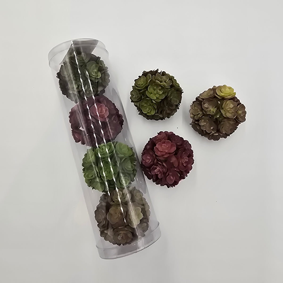 Set 4 sedum balls-aa1897
