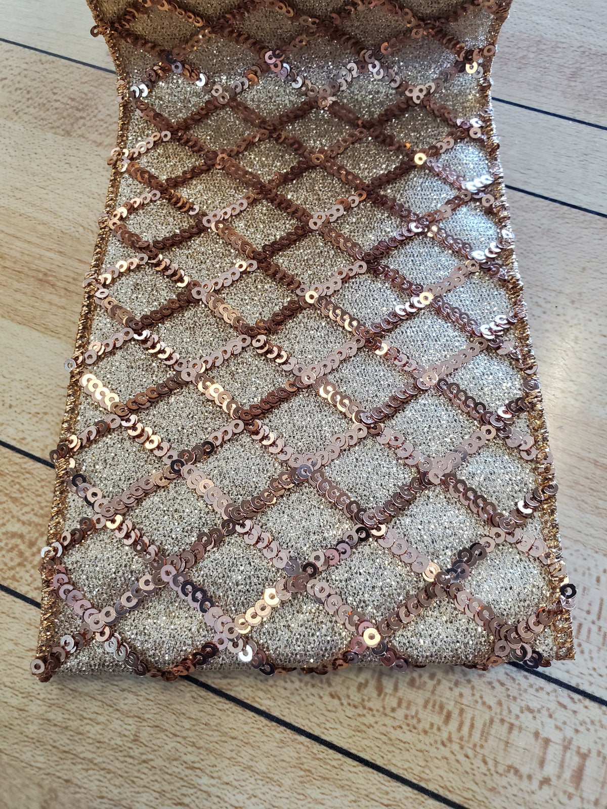 4&quot; Sequin Ribbon--gold