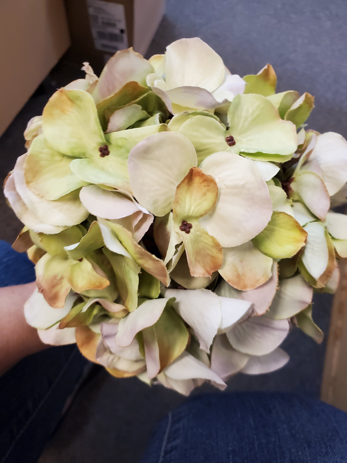 30&quot; Hydrangea Spray--#fsh990-gr/lv