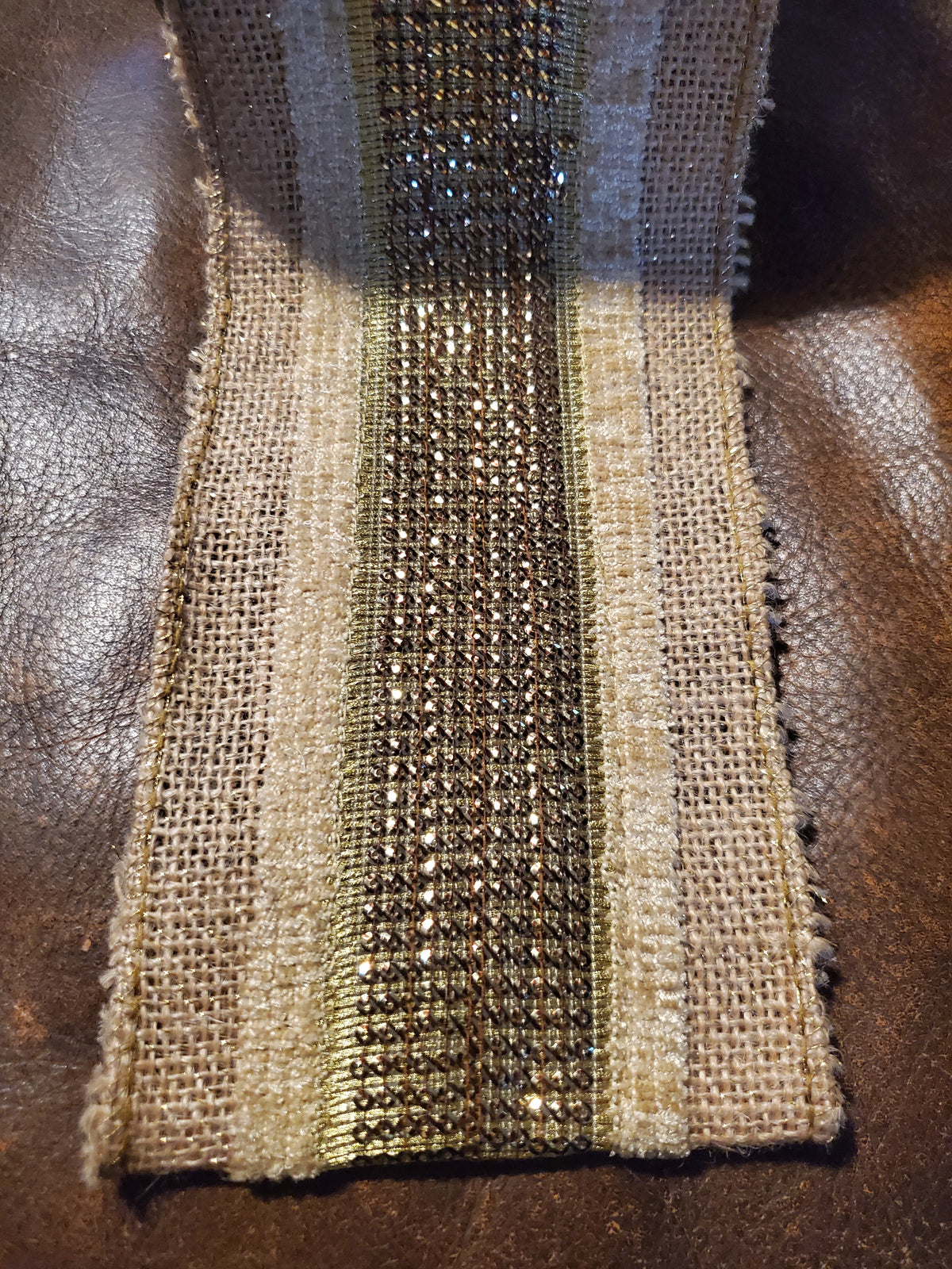 Jute &amp; Metallic Ribbon--4&quot;