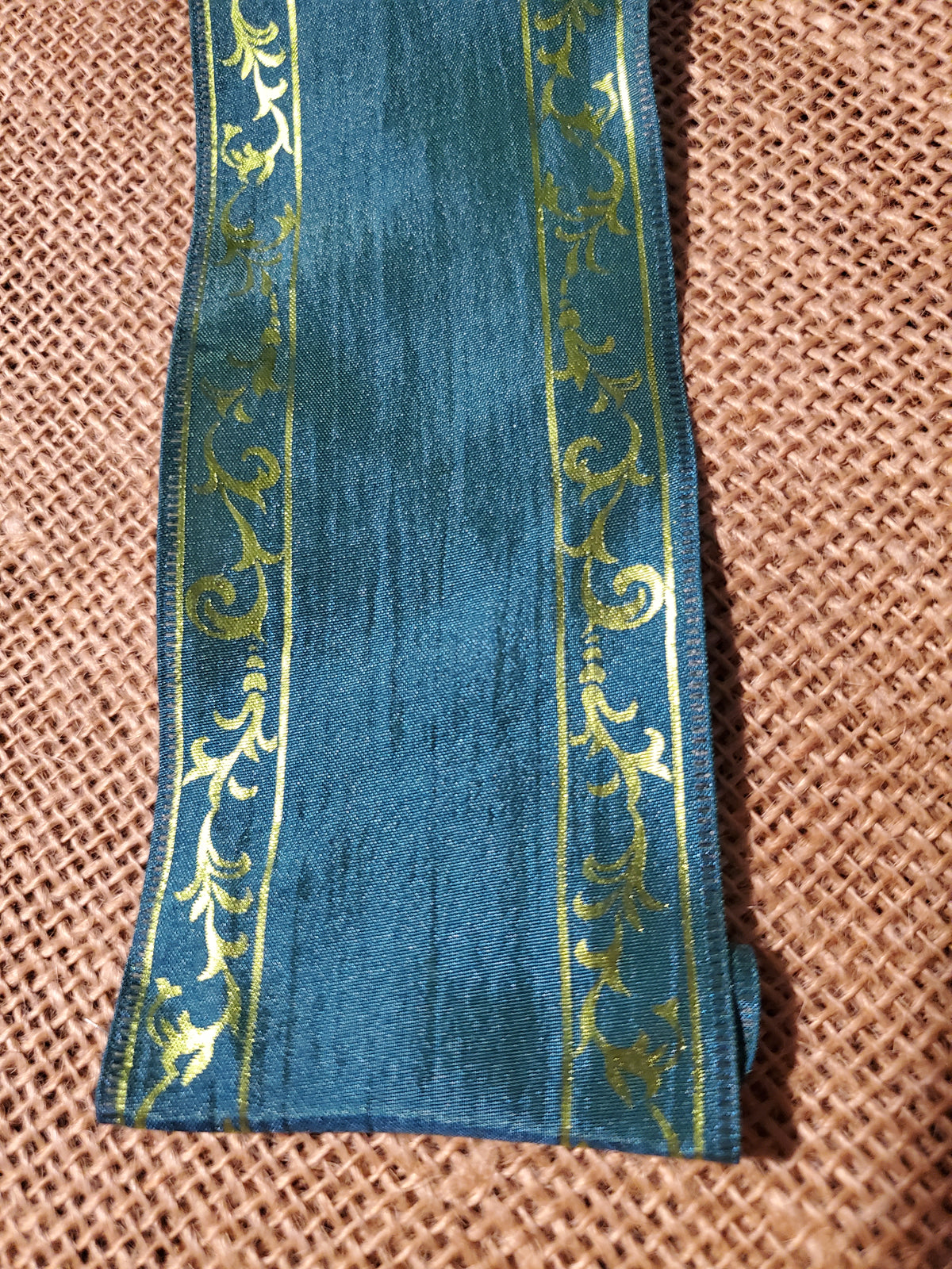 Teal Blue/ Green Ribbon--2.5&quot;